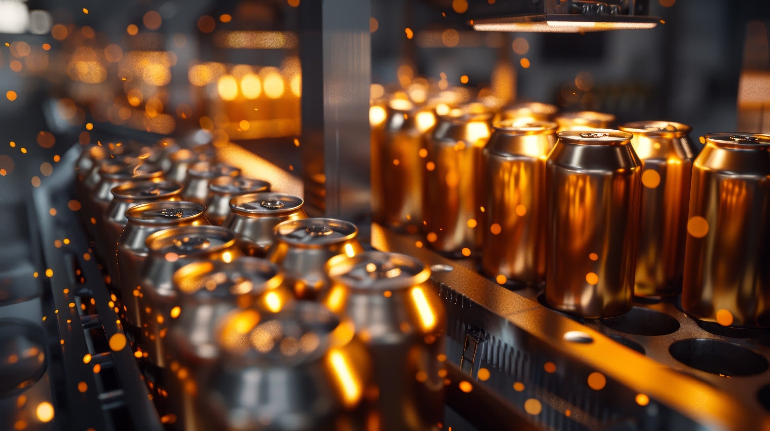 Boston Beer Company Transforms OT Cybersecurity & Reduces Costs with dragos cybersecurity platform. image of a beer can production assembly line for manufacturing process